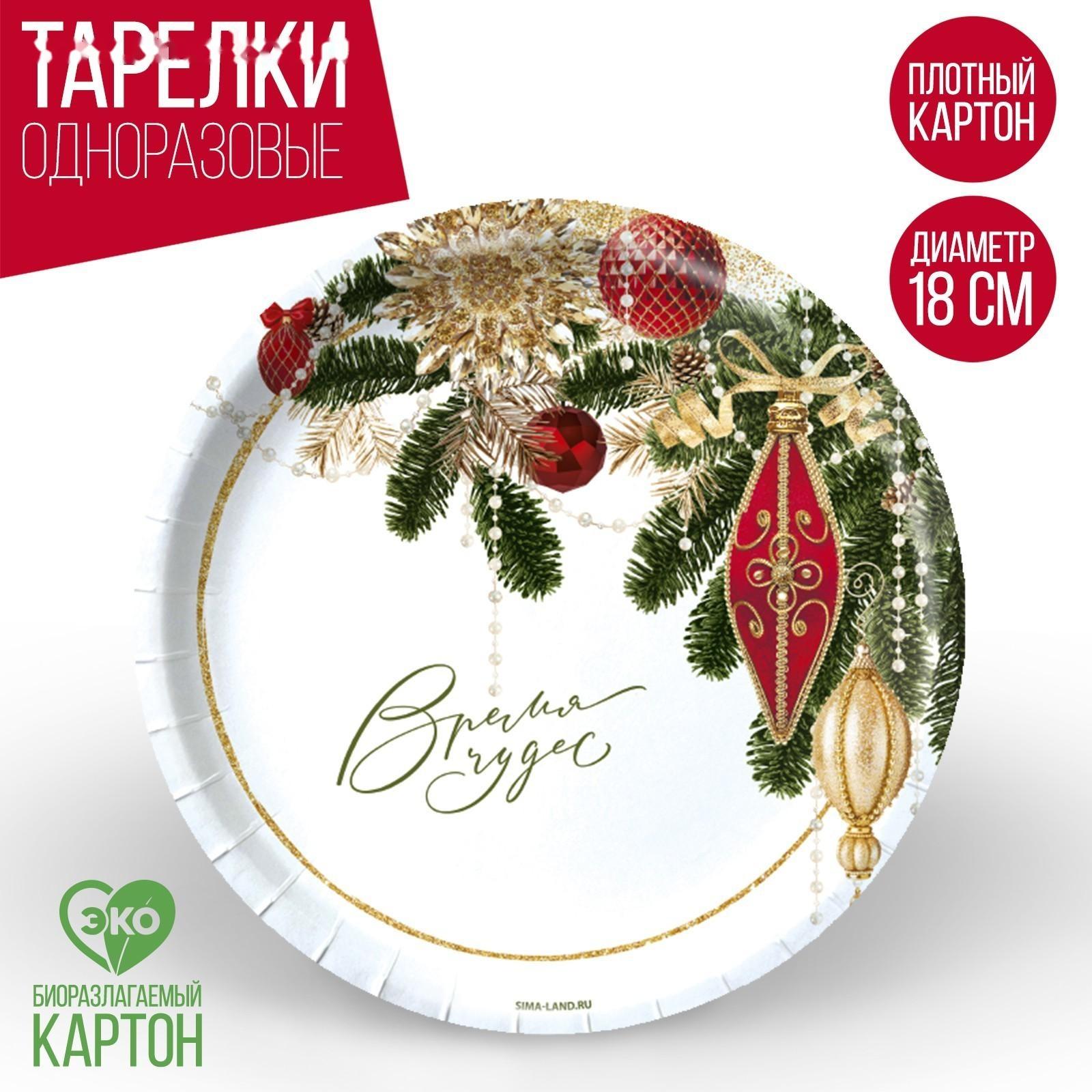 Тарелка бумажная 