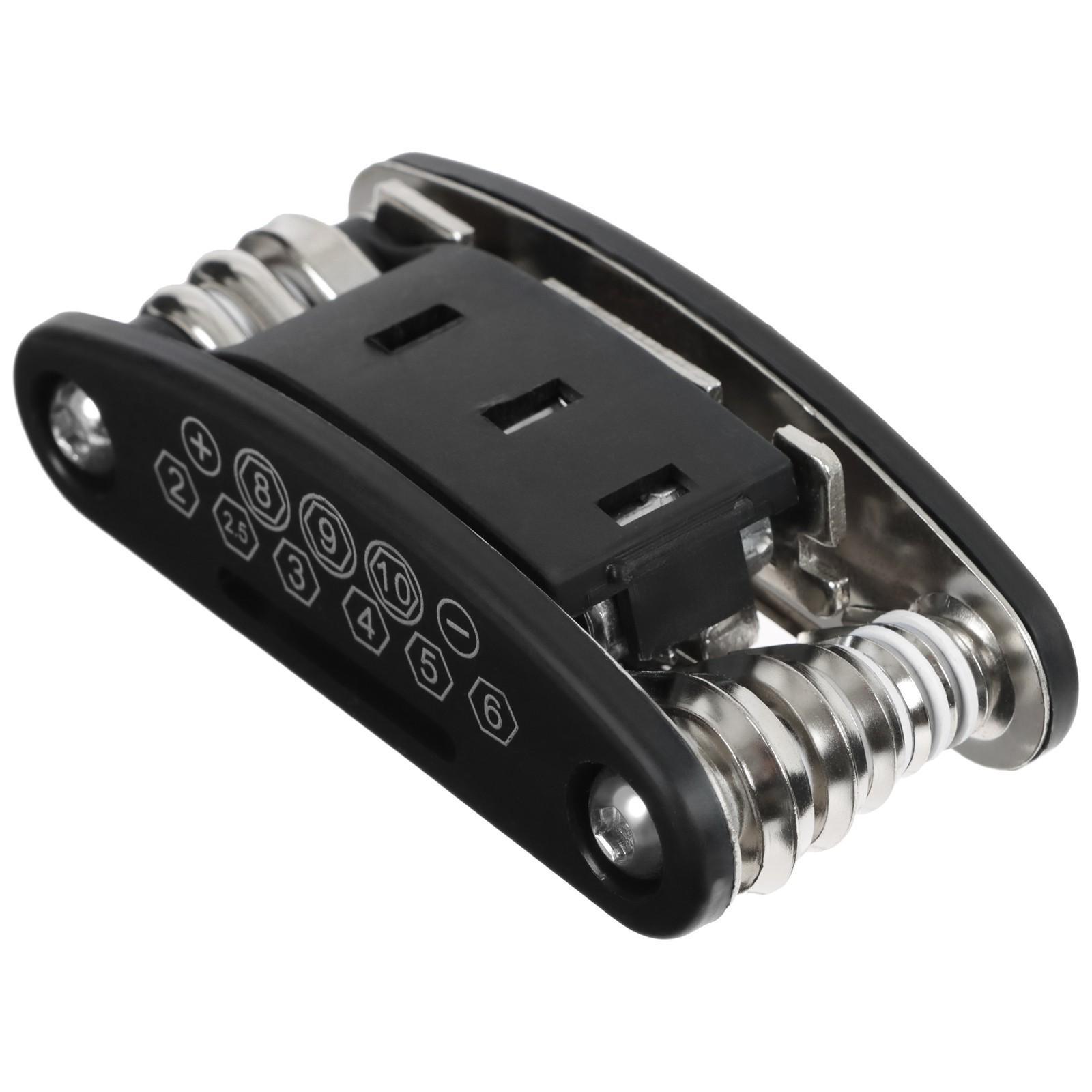 Набор велоинструментов: чехол, мультитул, ремкомплект, монтажки