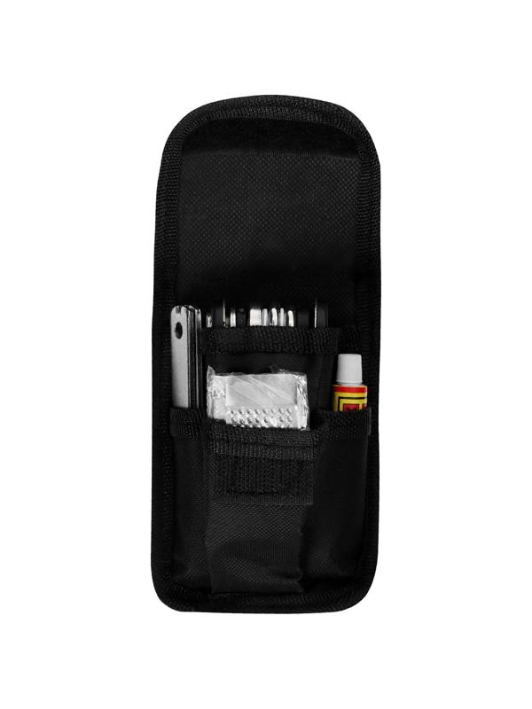 Набор велоинструментов: чехол, мультитул, ремкомплект, монтажки