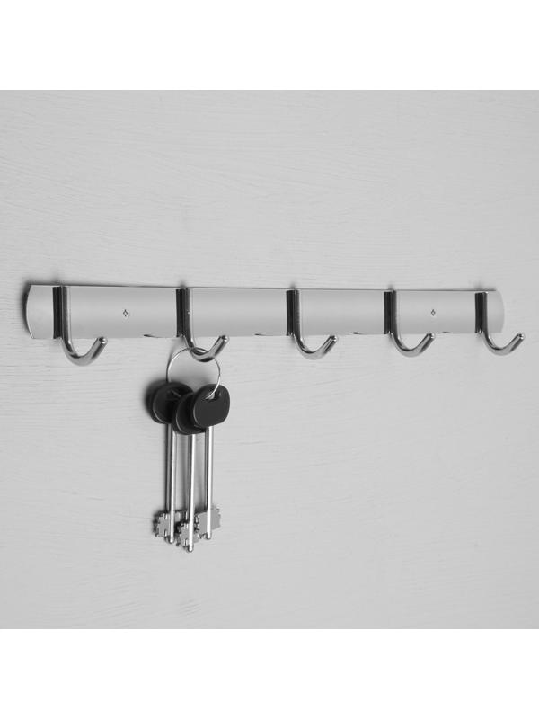 Вешалка с пятью крючками CAPPIO VC102, цвет хром