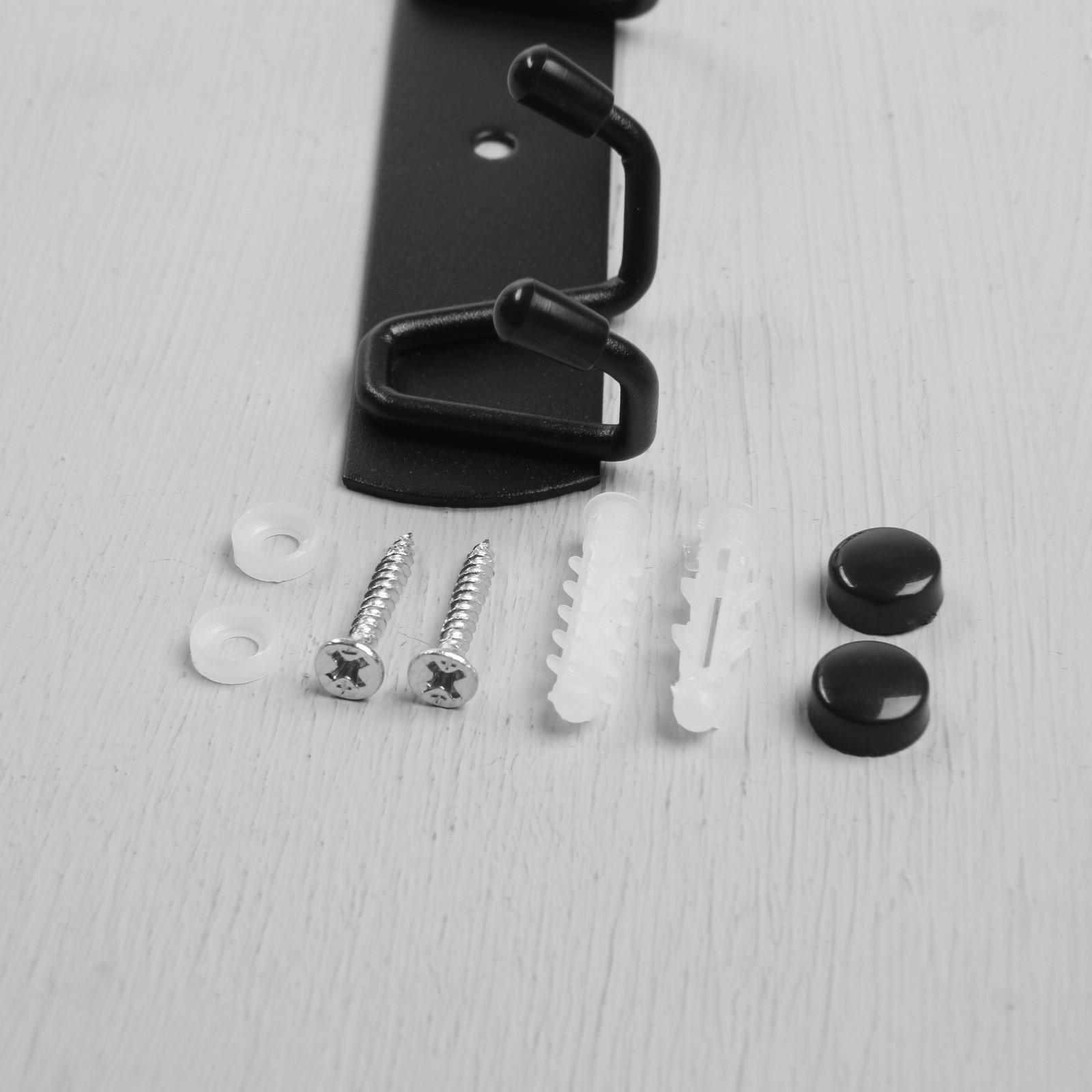 Вешалка с тремя 2-рожковыми крючками CAPPIO VC103, цвет черный