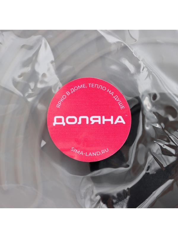 Силиконовая универсальная крышка Доляна, d=20 см, цвет серый