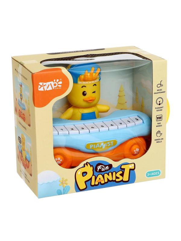 Музыкальное пианино «Утёнок», 10 клавиш, работает от батареек