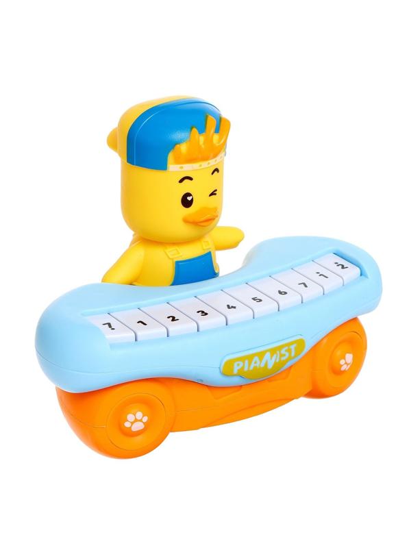 Музыкальное пианино «Утёнок», 10 клавиш, работает от батареек