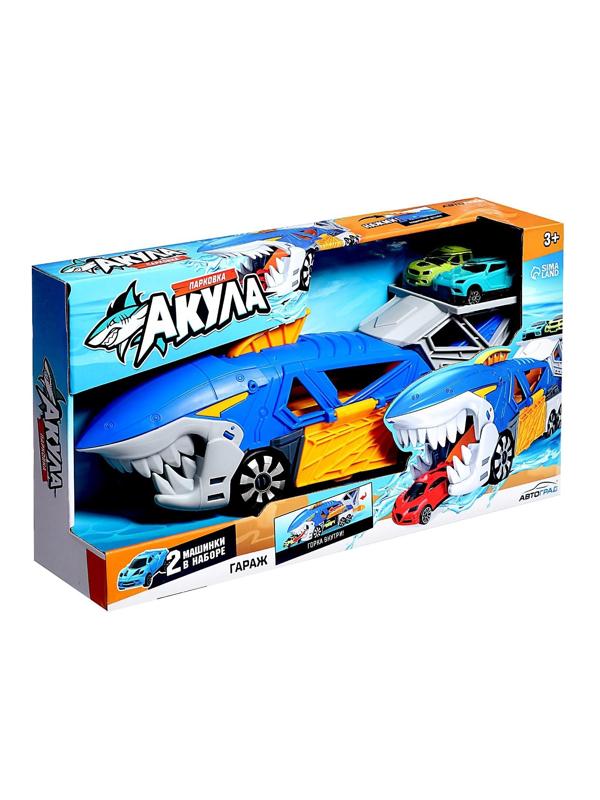 Парковка SHARK, 2 машинки, пусковая установка