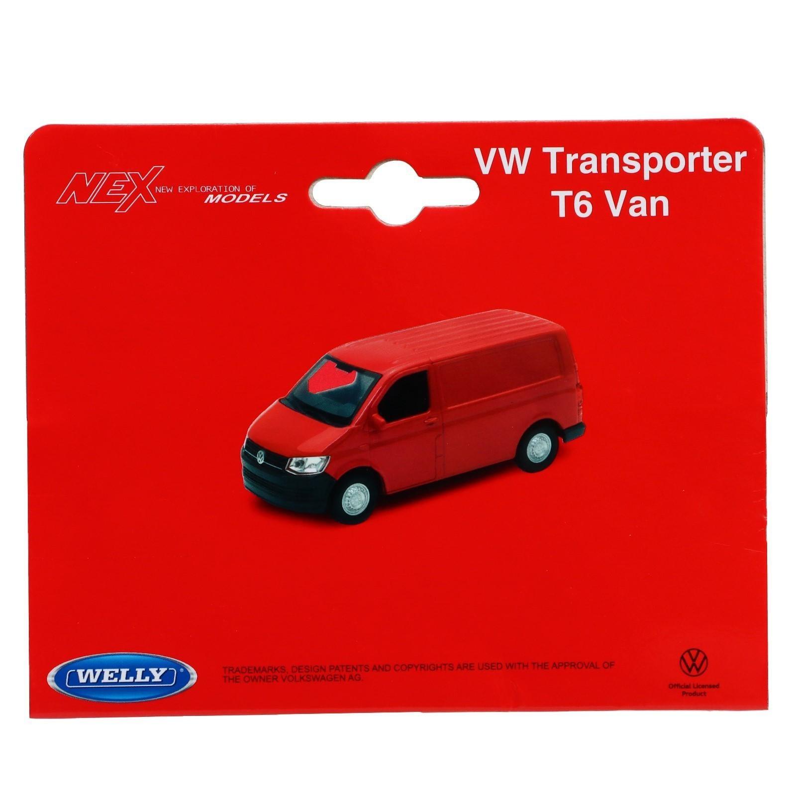 Модель машины Volkswagen Transporter T6 VAN, масштаб 1:38, МИКС