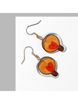 Серьги пластик 