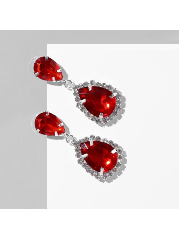 Серьги со стразами 