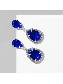 Серьги со стразами 