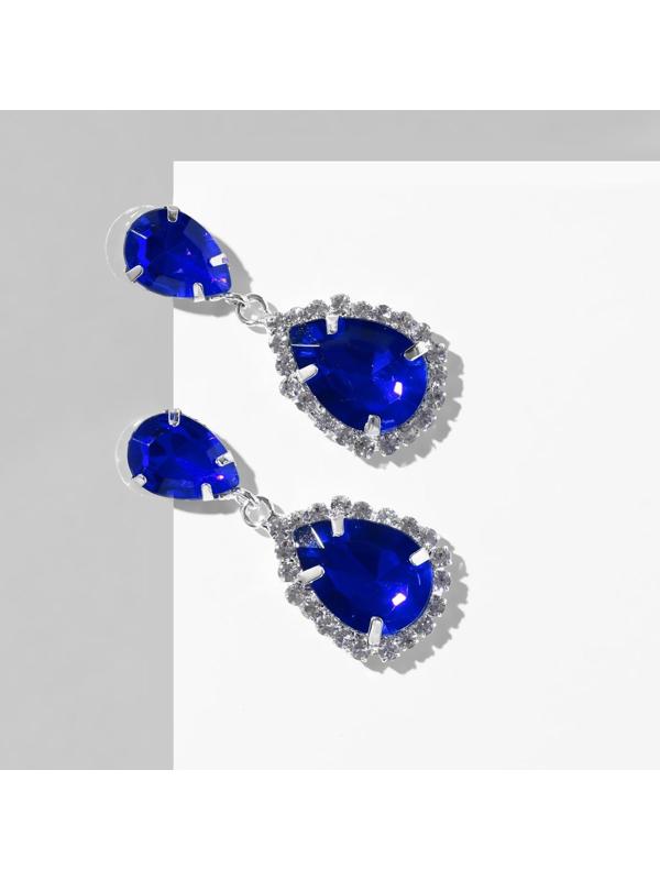 Серьги со стразами 