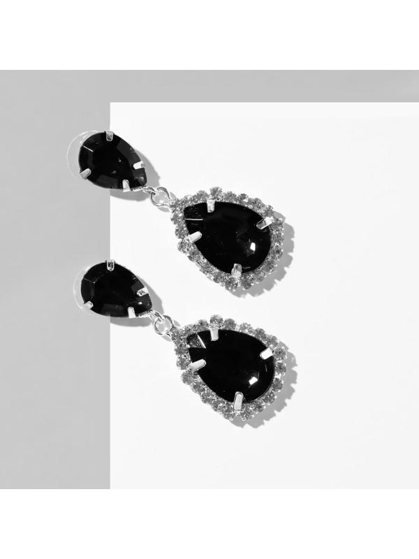 Серьги со стразами 