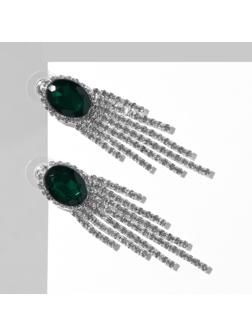 Серьги со стразами 