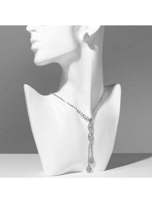 Набор 2 предмета: серьги, колье 