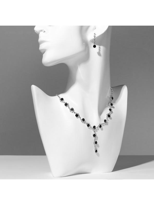 Набор 2 предмета: серьги, колье 