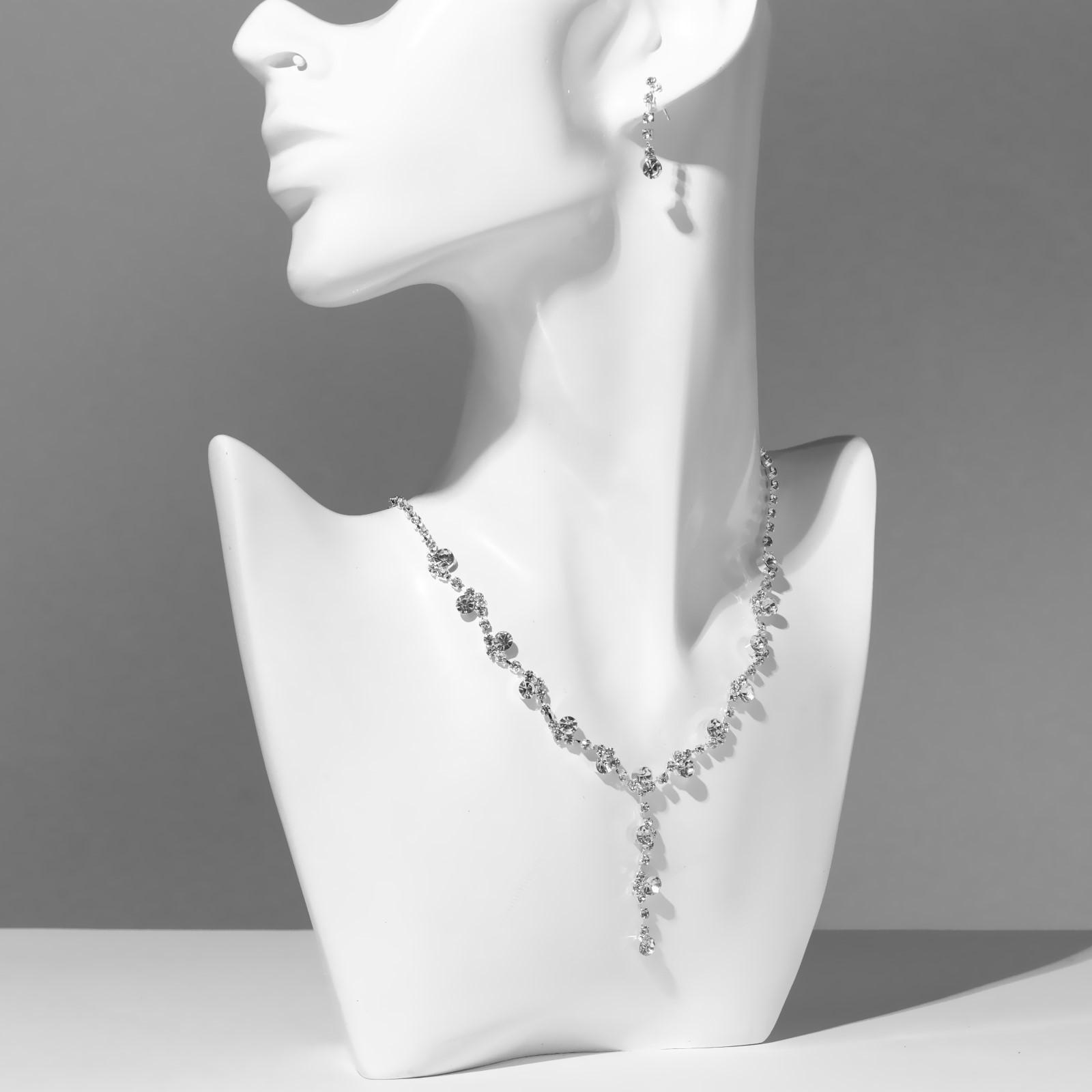 Набор 2 предмета: серьги, колье 