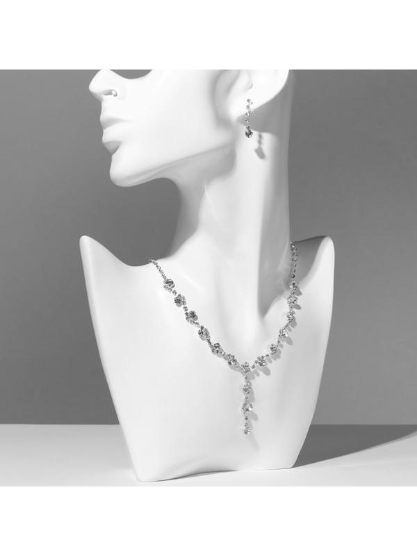 Набор 2 предмета: серьги, колье 