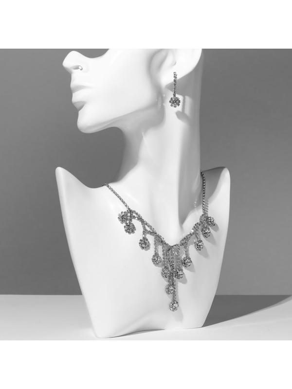 Набор 2 предмета: серьги, колье 