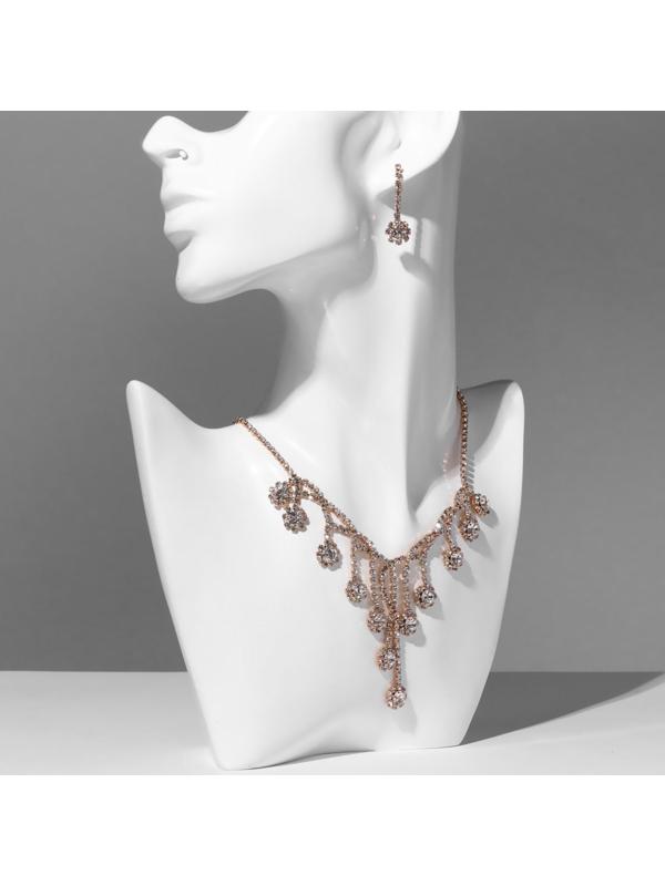 Набор 2 предмета: серьги, колье 