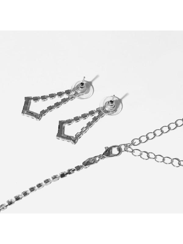 Набор 2 предмета: серьги, колье 