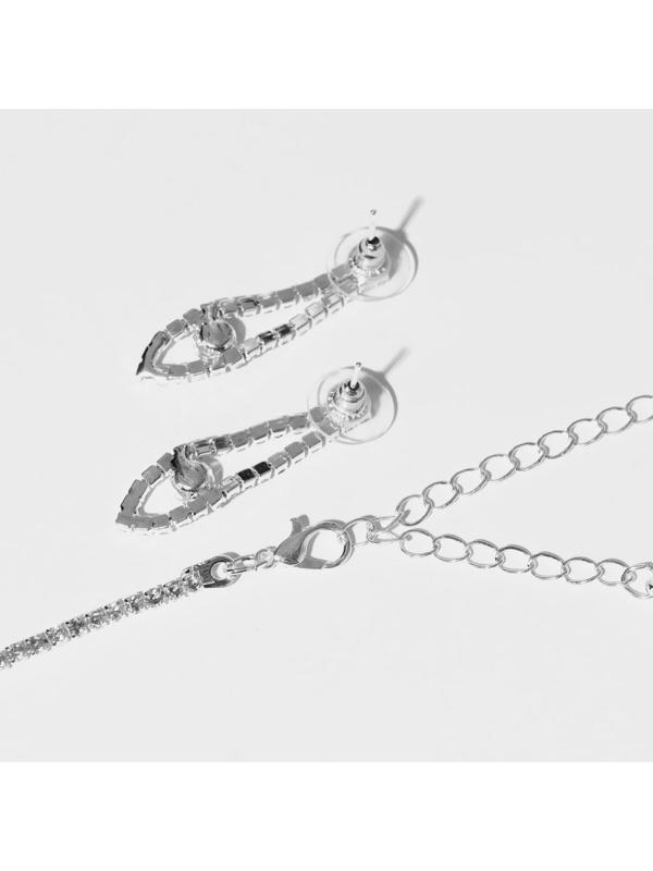 Набор 2 предмета: серьги, колье 