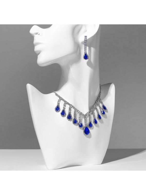 Набор 2 предмета: серьги, колье 