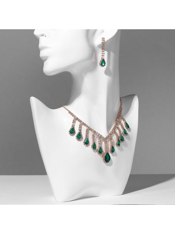 Набор 2 предмета: серьги, колье 