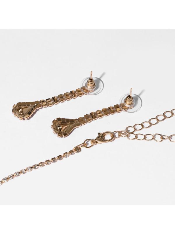 Набор 2 предмета: серьги, колье 