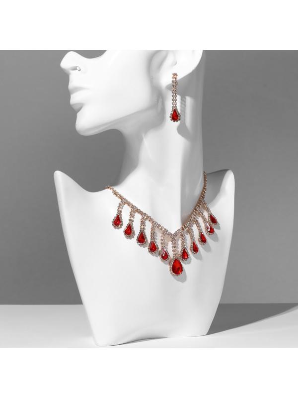 Набор 2 предмета: серьги, колье 