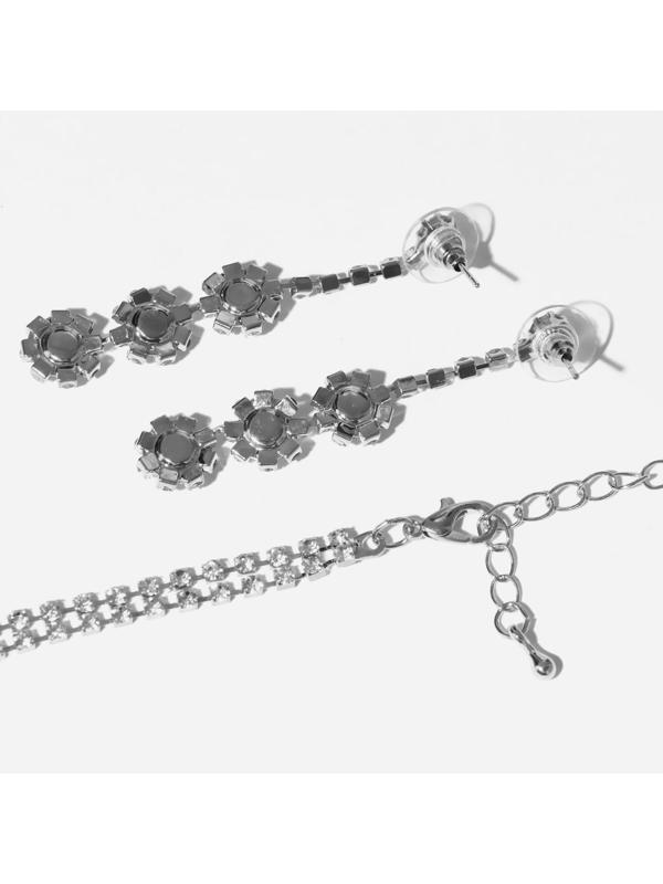 Набор 2 предмета: серьги, колье 