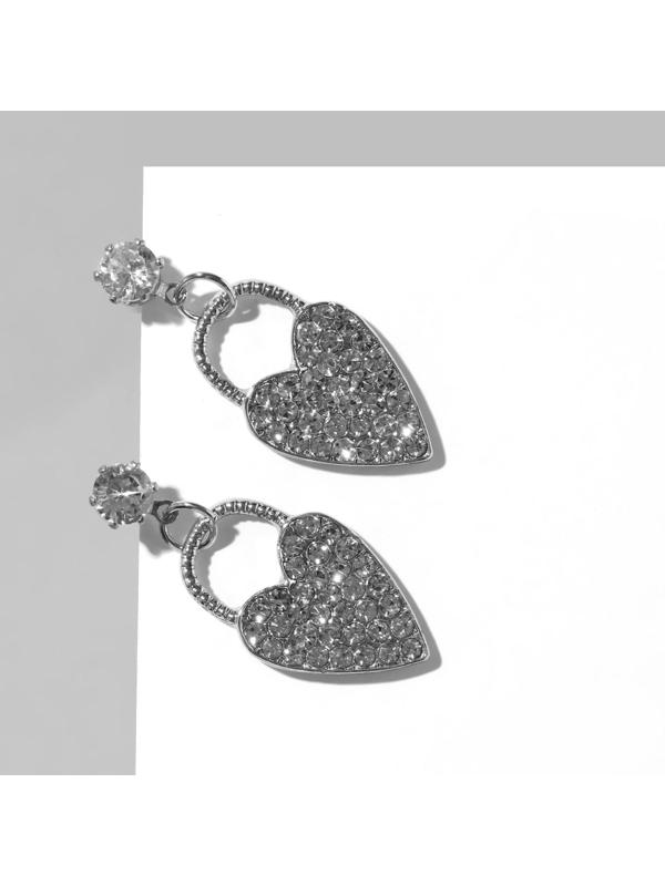 Серьги со стразами 