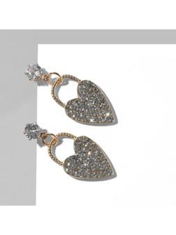 Серьги со стразами 