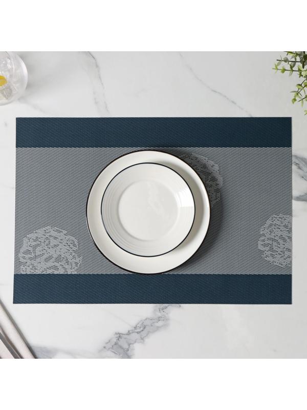 Набор салфеток Доляна «Лилли», 4 шт, 45×30 см, цвет серый