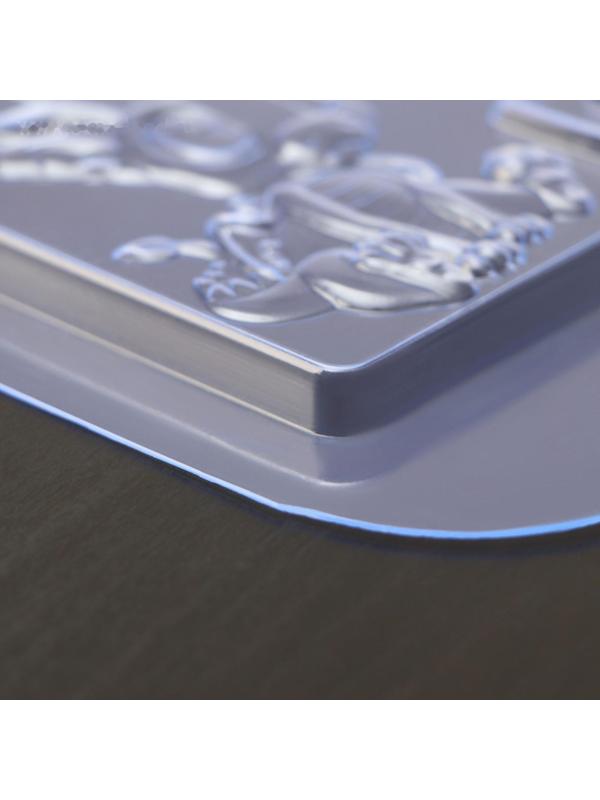 Форма для шоколада и конфет «Дракончик 2024», размеры изделия 170×85×9,5 мм, цвет прозрачный