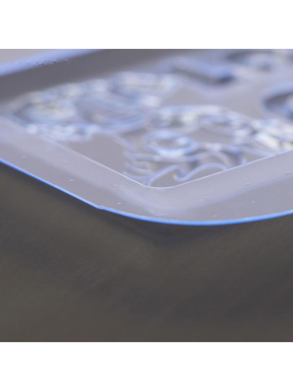 Форма для шоколада и конфет «Дракончик 2024», размеры изделия 170×85×9,5 мм, цвет прозрачный