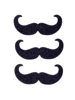 Карнавальные усы «Пуаро», на клеевой основе, набор 3 штуки