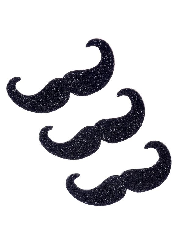 Карнавальные усы «Пуаро», на клеевой основе, набор 3 штуки