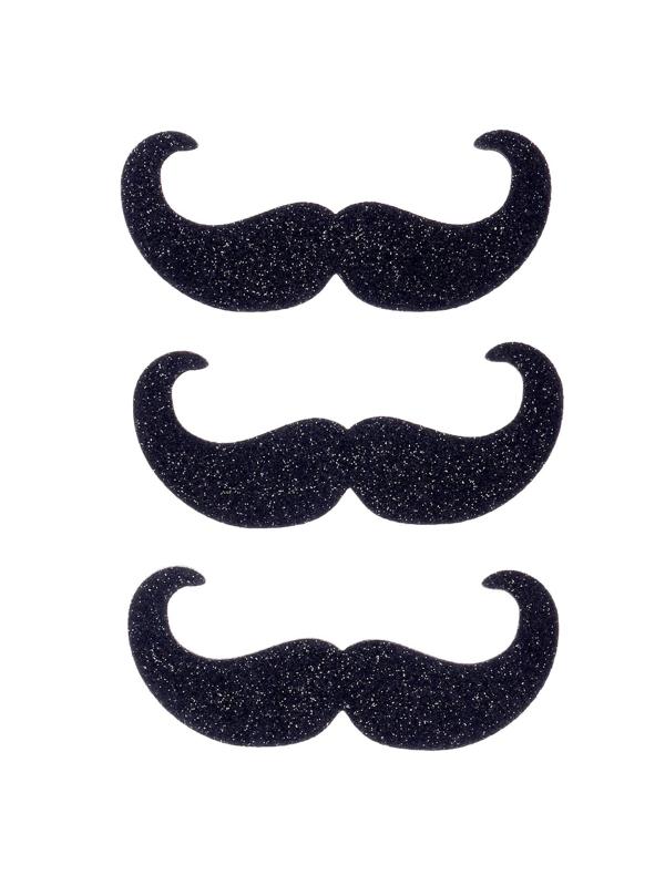 Карнавальные усы «Пуаро», на клеевой основе, набор 3 штуки