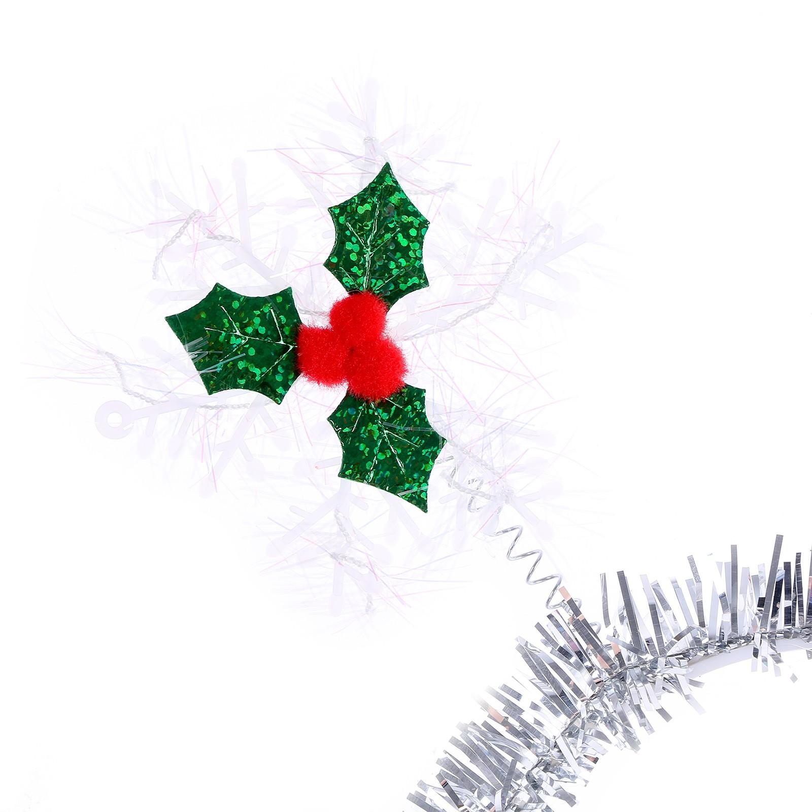 Ободок «Снежинка, ягодки»