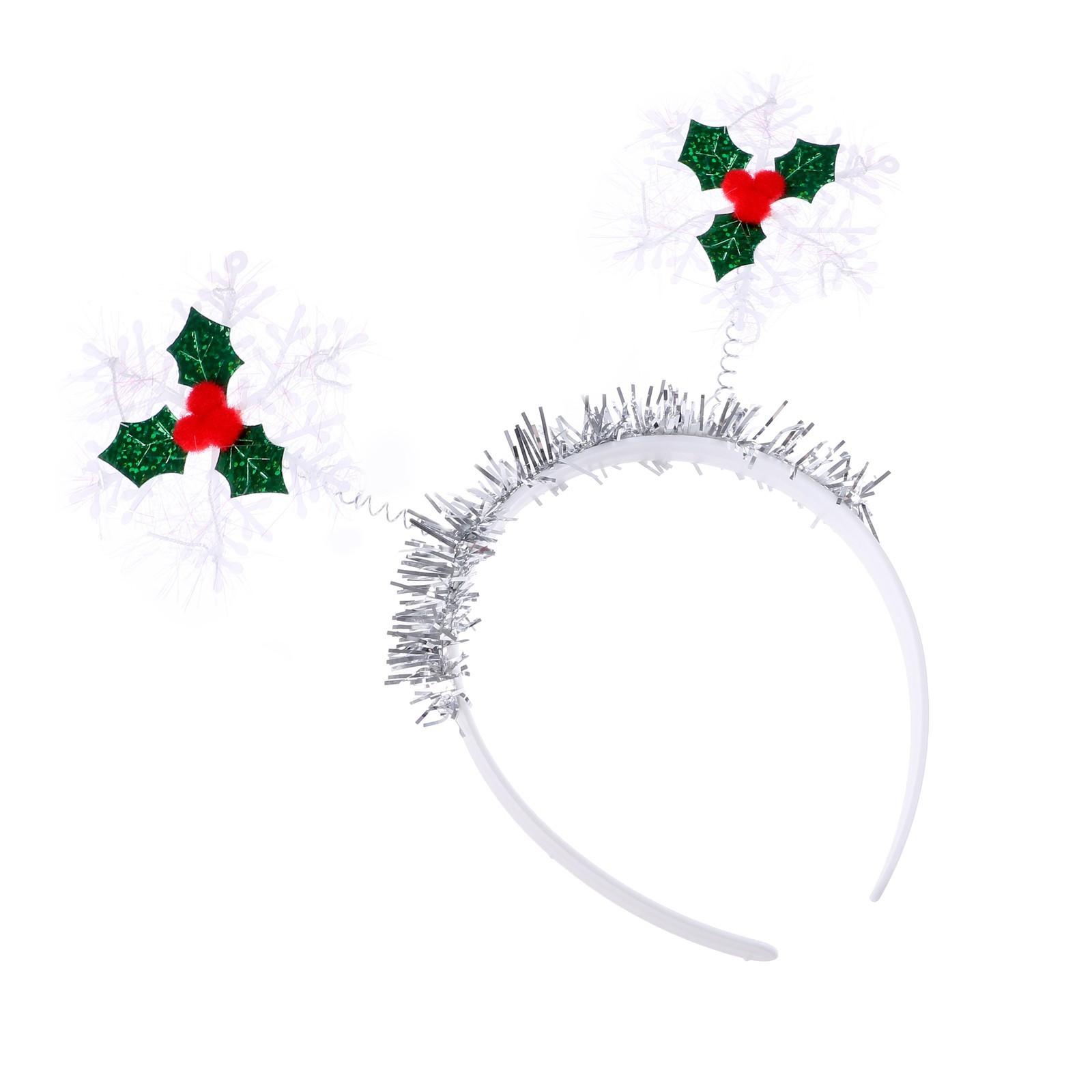 Ободок «Снежинка, ягодки»