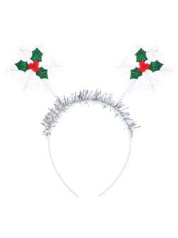 Ободок «Снежинка, ягодки»