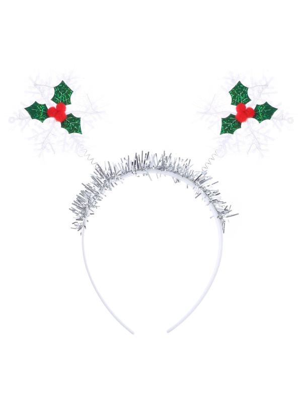 Ободок «Снежинка, ягодки»