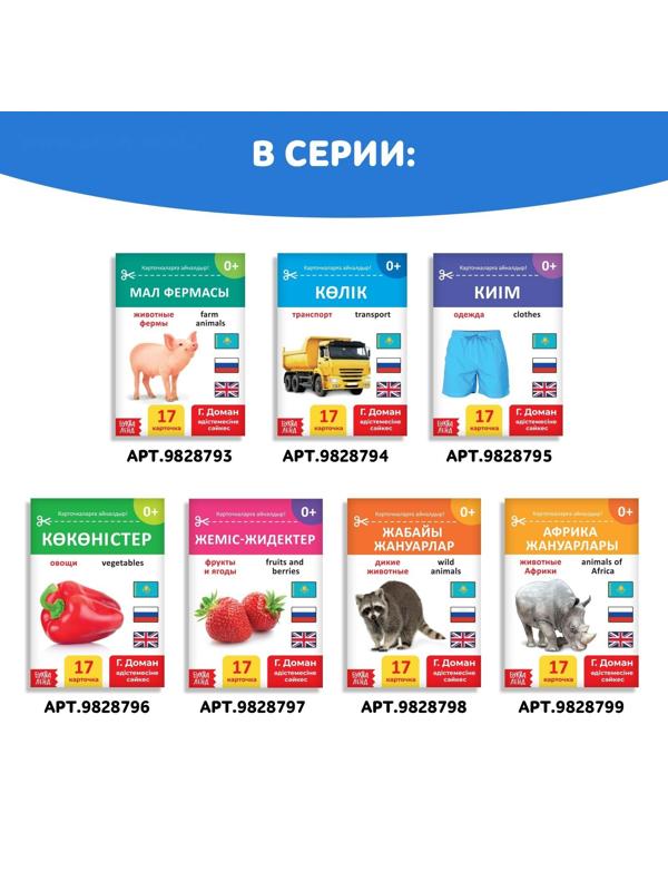 Книга по методике Г. Домана «Дорожные знаки», на казахском языке