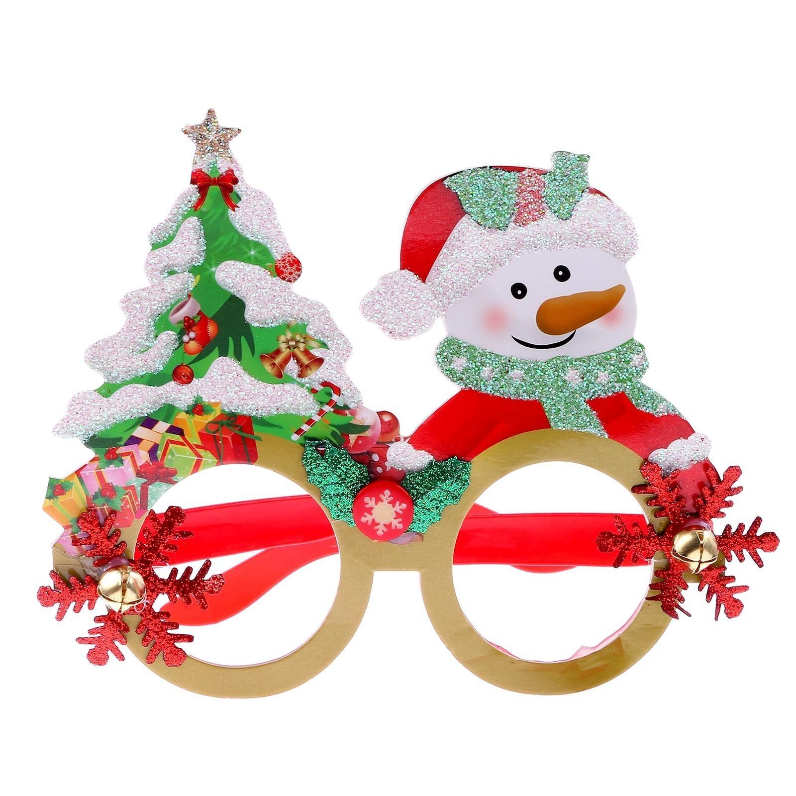 Карнавальные очки «Новый год», виды МИКС