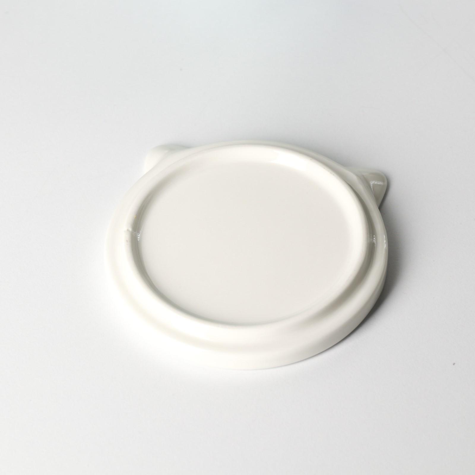 Кружка фарфоровая «Улыбающийся кот», 450 мл, цвет голубой