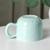 Кружка фарфоровая «Улыбающийся кот», 450 мл, цвет голубой