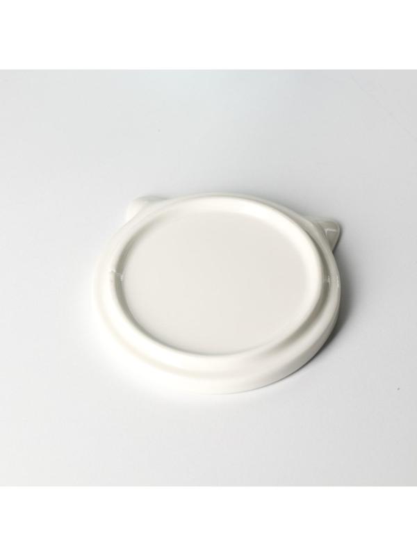 Кружка фарфоровая «Улыбающийся кот», 450 мл, цвет голубой