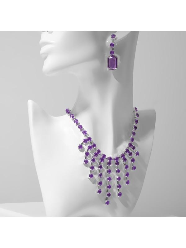 Набор 2 предмета: серьги, колье 