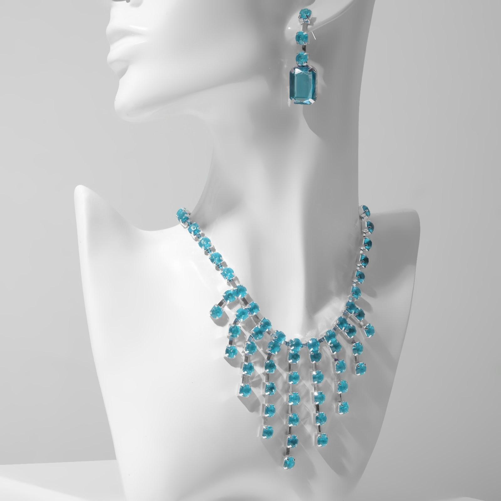 Набор 2 предмета: серьги, колье 