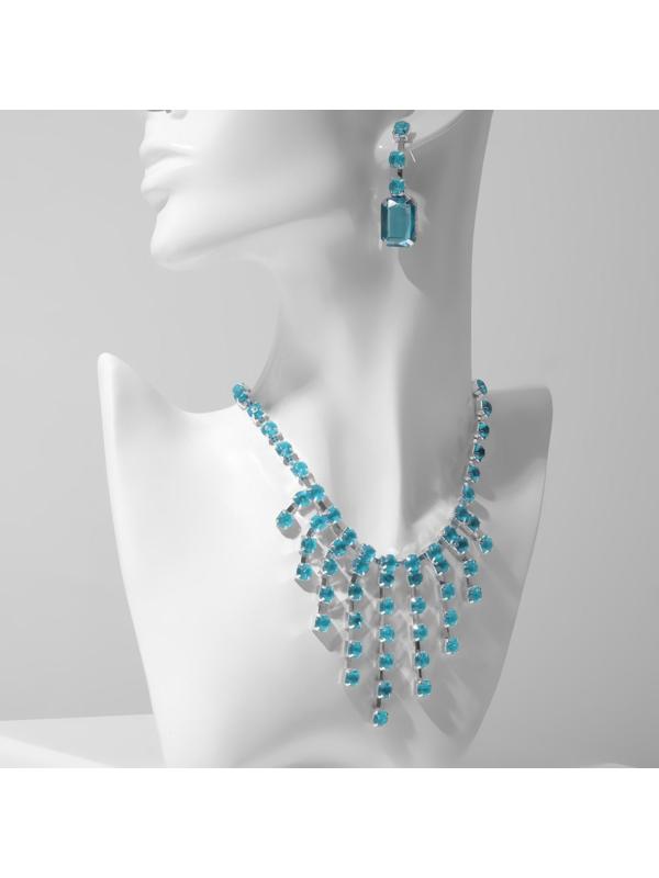 Набор 2 предмета: серьги, колье 