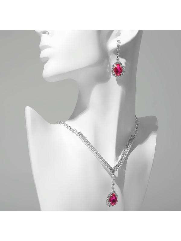 Набор 2 предмета: серьги, колье 